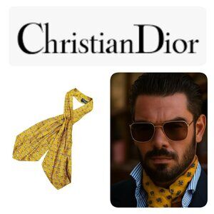 Christian Dior Vintage Tie Scarf Made in Italy